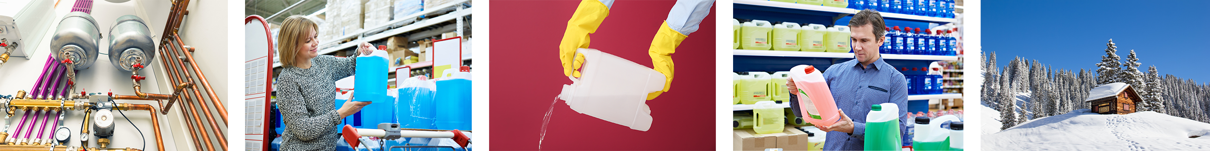 Теплоносители коллаж антифриз