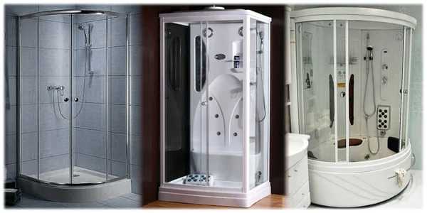 Типы конструкций душевых кабин