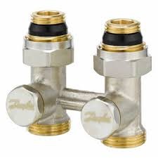 Узел для нижнего подключения Danfoss RLV-KS - G 3/4 A x G 1/2 A, прямой