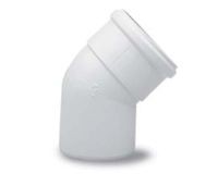 Отвод Baxi 45 алюминиевый эмалированный, диам. 80 мм