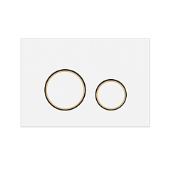 Кнопка смыва Cersanit TWINS для LINK PRO/VECTOR/LINK/HI-TEC пластик белый матовый с рамкой