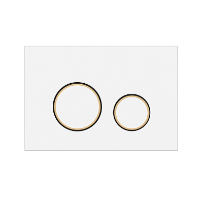 Кнопка смыва Cersanit TWINS для LINK PRO/VECTOR/LINK/HI-TEC пластик белый матовый с рамкой