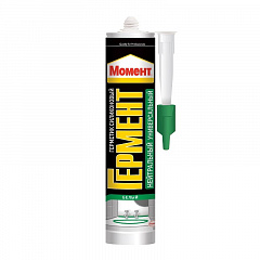 Герметик Момент ГЕРМЕНТ Силикон. Нейтральный Универсальный, белый (280 мл) 2048979