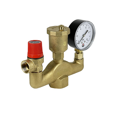 Группа безопасности Valfex латунная КЛАССИК 3 бар 1 дюйм