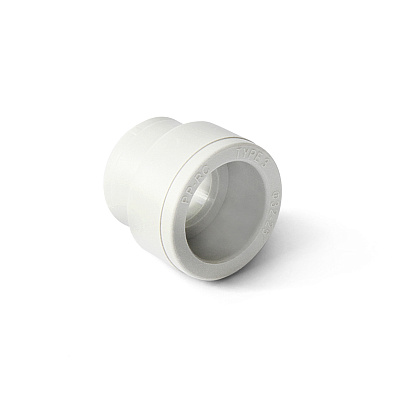 Муфта из полипропилена PRO AQUA PP-R переходная белая (50-40), арт.PA12616014