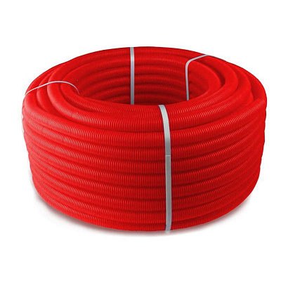Труба гофрированная Valfex CorrugatedPipe 28x24 мм красная