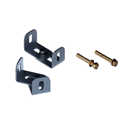 Монтажный комплект Акватек к стене для инсталляций (угловой монтаж) 75 -105 мм (комплект 2 шт.)