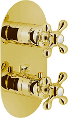 Встраиваемый смеситель Nobili для душа Grazia Royal gold GRC5102GDP