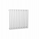 Стальной трубчатый радиатор отопления КЗТО Гармония А40 1, однотрубный, 500 11 секций, нижнее левое, цвет - RAL9016