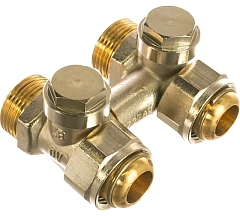 Узел нижнего подключения Oventrop Мultiflex V ZB 3/4 прямой, с преднастройкой