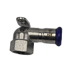 Пресс-водорозетка MVI из нержавеющей стали 22х3/4, ВР