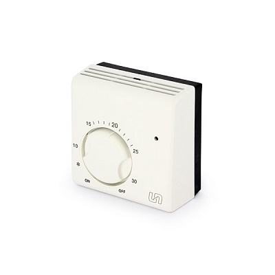 Термостат комнатный UNI-FITT механический НО/НЗ со светодиодом и выключателем, модель TA5