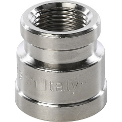 Муфта Stout переходная, никелированная латунь, внутренняя резьба 1/4X1/8