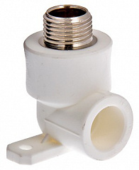 Водорозетка полипропиленовая VALTEC с наружной резьбой 20 мм х 1/2, VTp.755.0.02004