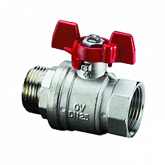 Кран шаровой Oventrop Optibal DN 10, НР-ВР, рукоятка бабочка