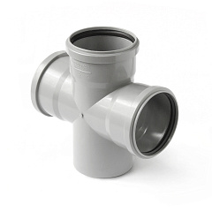 Крестовина PRO AQUA Comfort PP одноплоскостная 87,5 градусов 50x50x50 внут.канализация
