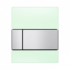 Панель смыва писсуара TECE TECEsquare с картриджем, зеленый, клавиша нержавеющая сталь