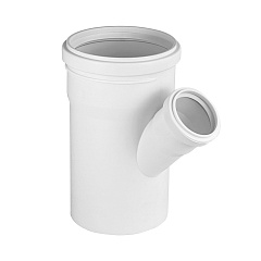 Тройник Valfex PRIME 87 градусов 50x50 для внутренней малошумной канализации