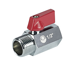Кран шаровой Valfex MINI ВР1/2хНР1/2 никелированный