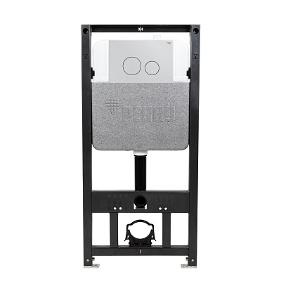 Комплект инсталляции РЕХАУ NOVAFLOW с панелью смыва NOVA ORB 001 круглые клавиши, пластик, белый, глянцевый (19101051001)