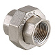 Муфта разъемная VALTEC 1 1/2 ВР, никелированная латунь