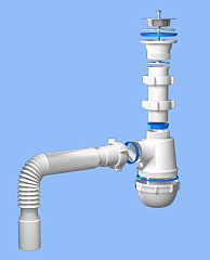 Сифон АНИ пласт для раковины 1 1/2х40