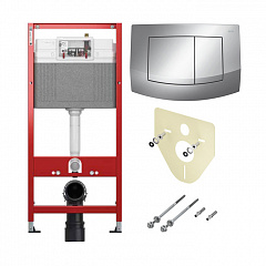 Комплект инсталляции TECE TECEbase 2.0 с панелью смыва TECEambia хром глянцевый