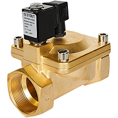 Клапан соленоидный (электромагнитный) Stout непрямого (пилотного) действия, НЗ, 220В, G2, EPDM