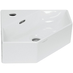 Раковина накладная Sanita Luxe Line 49 угловая белая