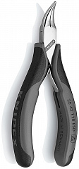 Плоскогубцы KNIPEX ЕSD захватные антистатические для электроники, круглые губки, голова под 45 , 115 мм, 2К ручки
