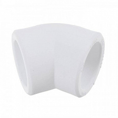 Угольник из полипропилена Valfex 45гр. x 75 БЕЛЫЙ, арт. 10107075