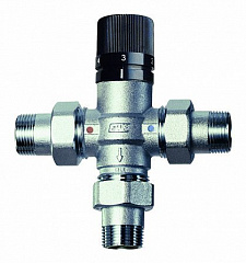 Вентиль термостатический FAR 1/2, американки 25÷65°C
