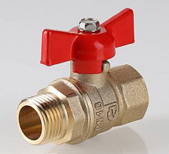 Кран шаровый VALTEC СТАНДАРТ, рукоятка бабочка 3/4, вн.-нар. (PN40)