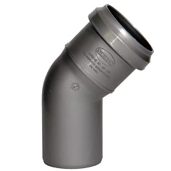 Отвод Sinikon D75x45 град., вн.канализация, 504041.R