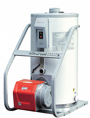 Напольный дизельный котел отопления, двухконтурный Kiturami KSO-150