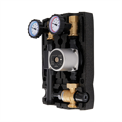 Насосная группа HOOBS , DN25, с термосмесителем, с насосом GRUNDFOS UPSO25-65 (20 С…..45 С)