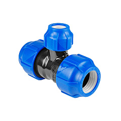 Тройник Valfex ПНД компрессионный переходной 32х25х32