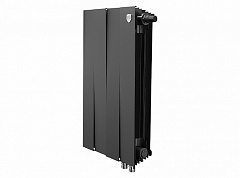Биметаллический секционный радиатор отопления Royal Thermo Pianoforte Noir Sable 500 / 4 секции нижнее правое подключение