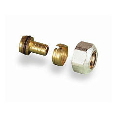 Адаптер Usystems зажимной Flex-X латунный PE-X 16x2,2-1/2ВР