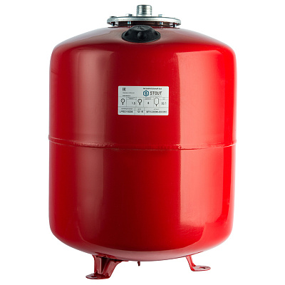 Расширительный бак Stout STH-0006 80 л с опорными стойками, для системы отопления