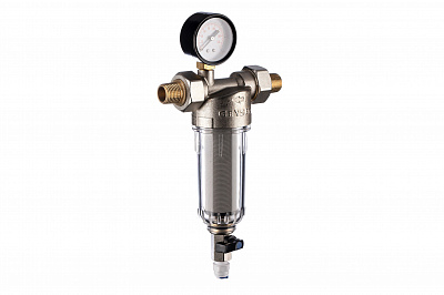 Фильтр Гейзер Бастион 112 - 1/2 с манометром