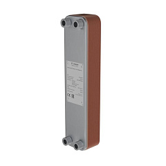 Паяный пластинчатый теплообменник Ридан одноходовой XB-60CR, DN25, пластин 20, НР G 1 (004H7302R)