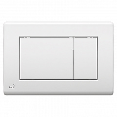 Кнопка смыва, пластик, белая Alcaplast M270