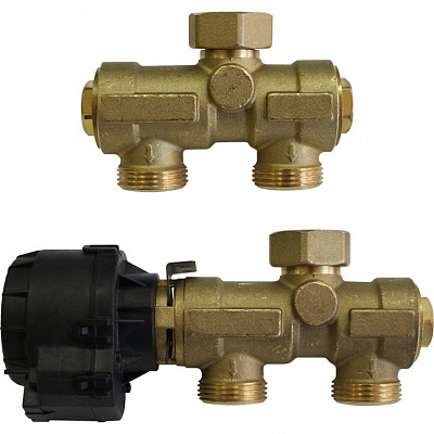 Комплект Stout трехходового клапана для котла + бойлера