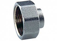 Переходник FAR прямой 1 ВР - 1/2 ВР, хромированная латунь