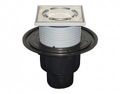 Трап для балконов и террасс вертикальный HL 310N.2 для балконов и террас с вертикальным выпуском DN50, DN75, DN110