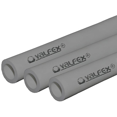 Труба полипропиленовая Valfex SDR 11 PN 10 D40х3,7 мм, 4м СЕРАЯ