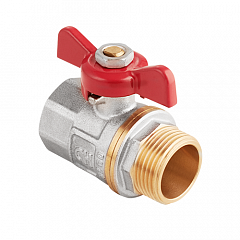 Кран шаровой MVI AquaHit полнопроходной внутренняя-наружная, бабочка (БГШ) 1/2