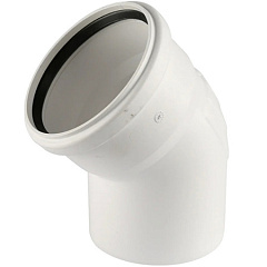 Отвод Sinikon D40x45 град., вн.канализация, 504017.K