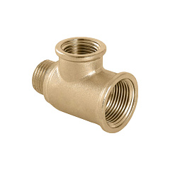 Тройник Valfex латунный с переходом на наружную резьбу ВР3/4-ВР3/4-НР1/2